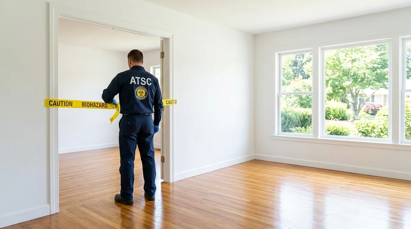 Certified biohazard cleanup crew performing Crime Scene Cleanup in Millis